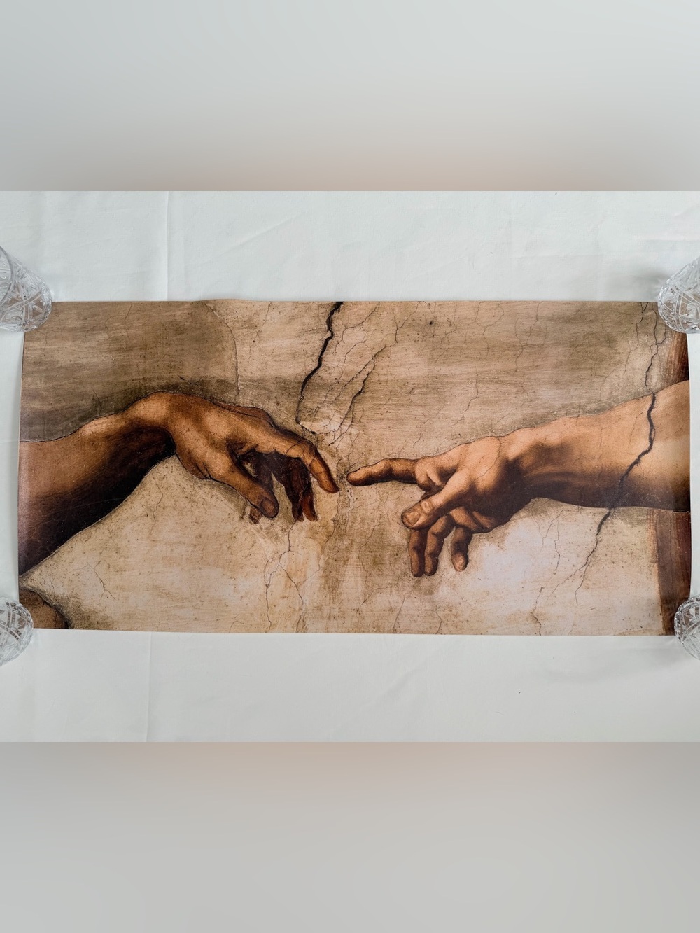 Classical Hands Art Print in Brown Tones unbranded 15”5’ x 31”5’